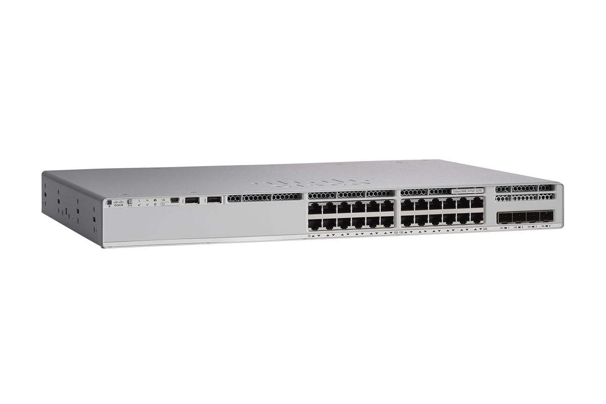 carbón Electricista sinsonte Conmutador Ethernet Cisco Catalyst C9200L-24P-4G 24 Puertos Gestionable - 2  Capa compatible - Modular - Par trenzado, Fibra Óptica - E&L Consultores
